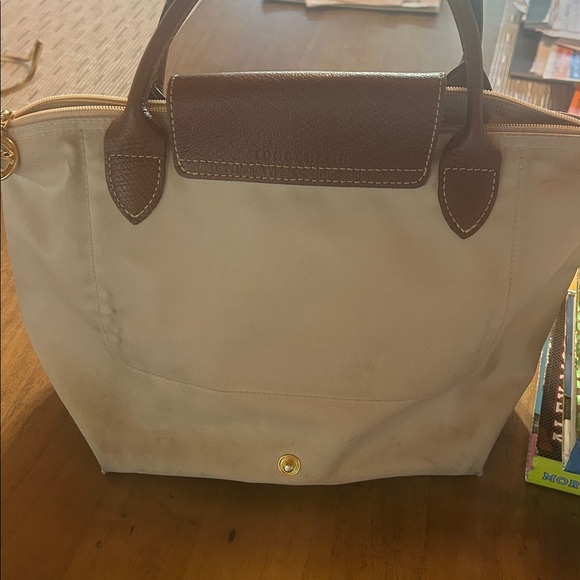 Longchamp Cream and Brown Tote Bag - Picture 2 of 7